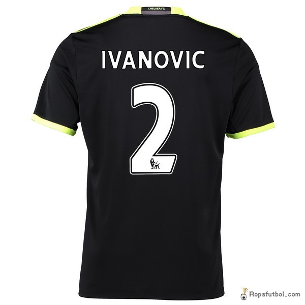 Camiseta Chelsea Replica Segunda Ropa Ivanovic 2016/17 Negro